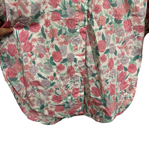 Vintage Diane Von Furstenberg Floral Button Down - Picture 7 of 13
